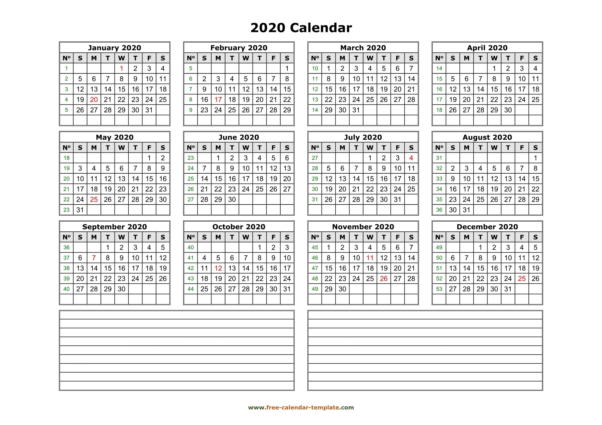 Free Vertical Yearly Calendars | Month Calendar Printable