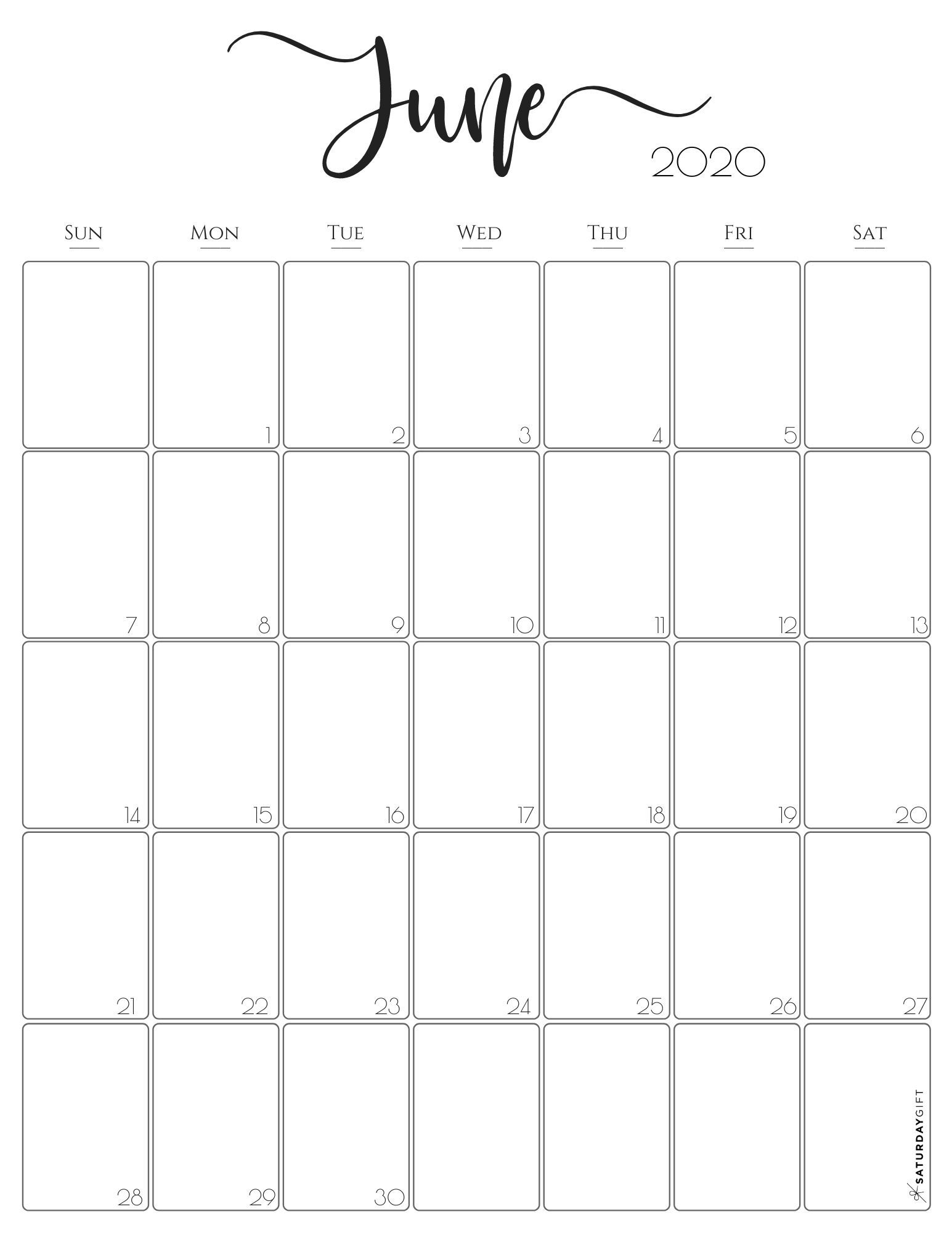 Simple &amp; Elegant Vertical 2021 Monthly Calendar - Pretty