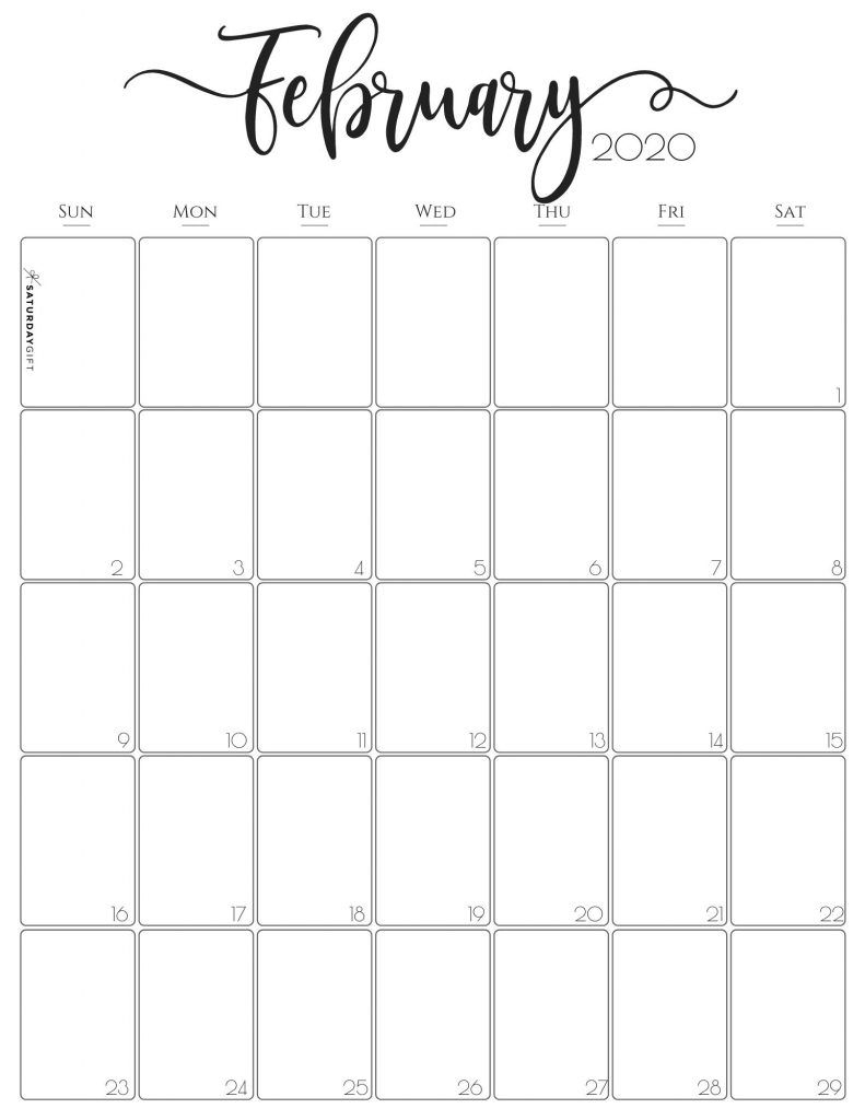 Simple &amp; Elegant Vertical 2021 Monthly Calendar - Pretty