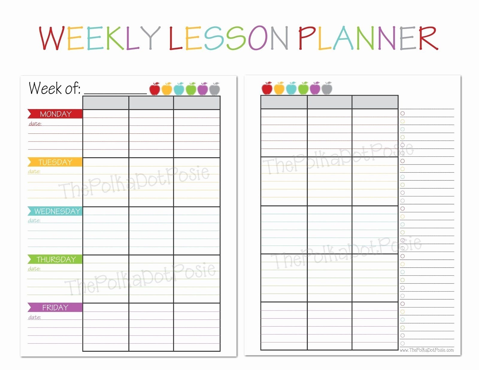 Teachers College Lesson Plan Template Fresh Free Printable