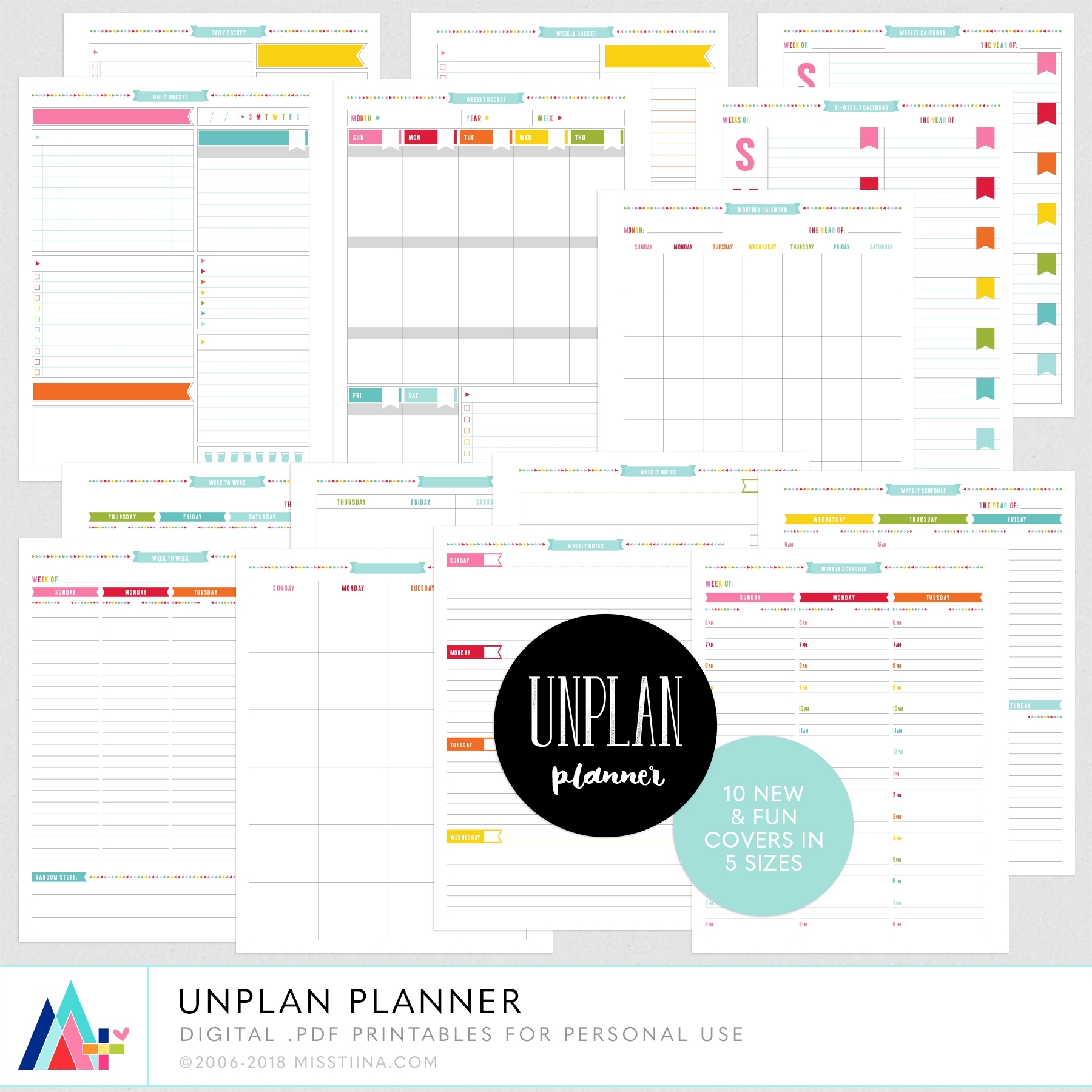 Unplan Planner Pages – Misstiina