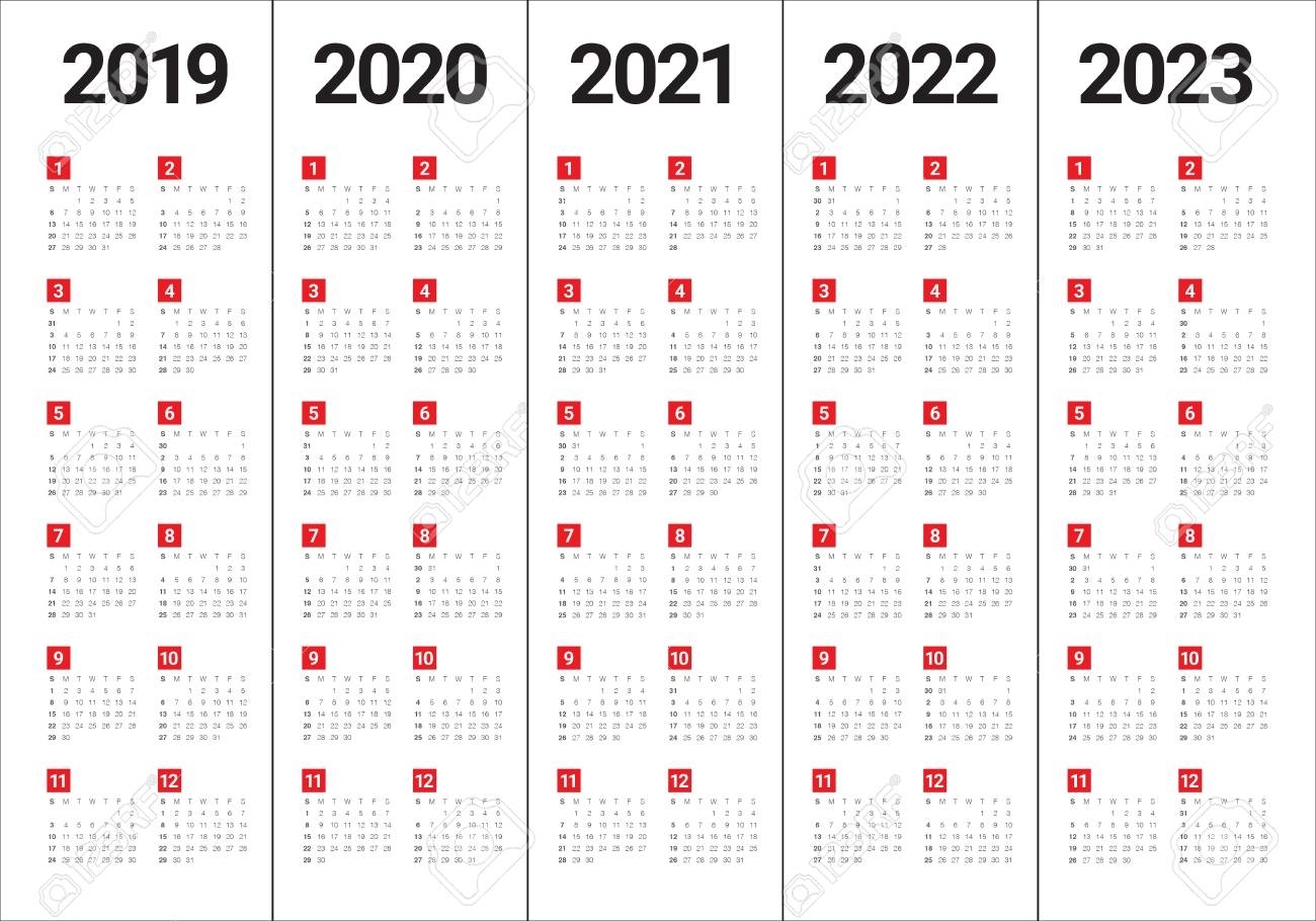 2021 To 2023 Calendar | Month Calendar Printable