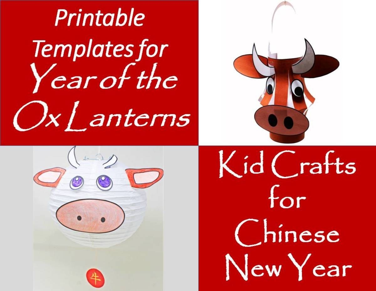 Year-Of-The-Ox Lanterns For The Chinese New Year (Printable