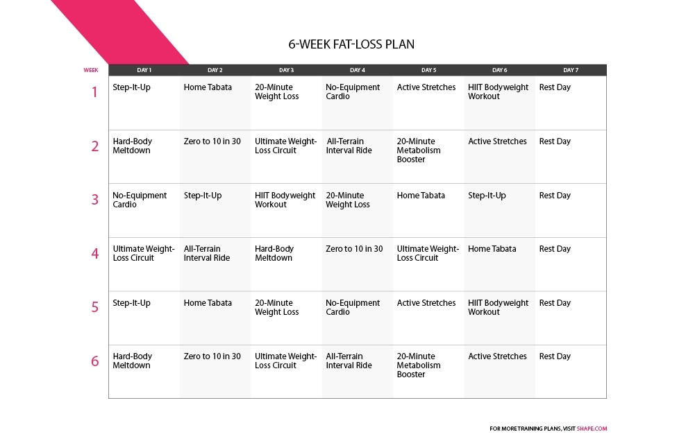 1 Month Workout Plan To Lose Weight At Home - Small House