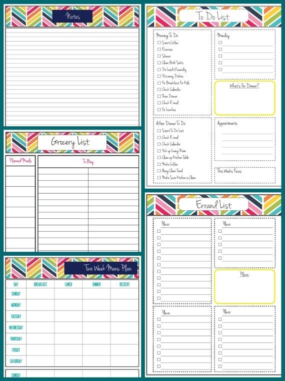 2013 Planner - 2013 Calendar Printable For Binder Or Bound