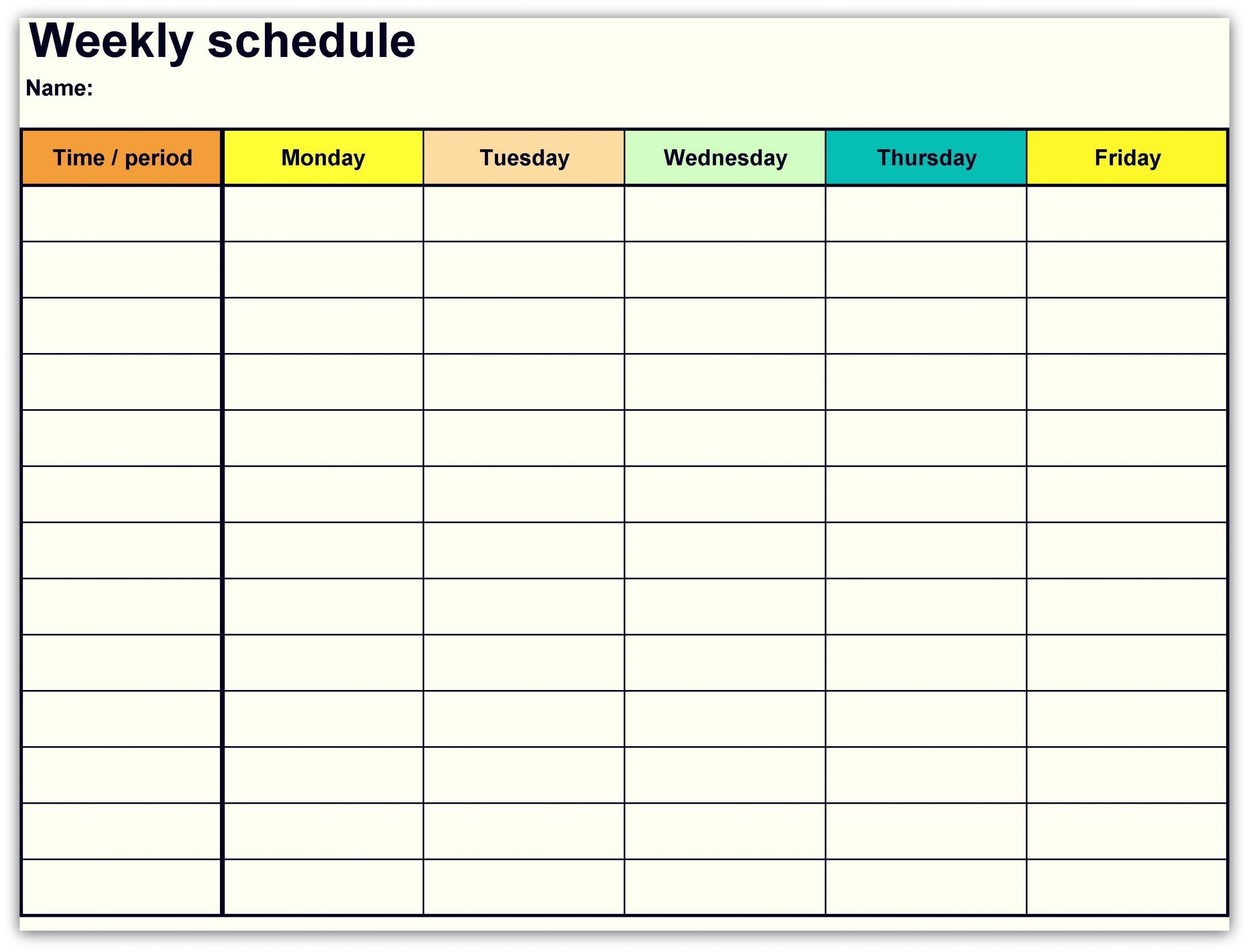 2018 Weekly Planner Calendar | Marketing Calendar Template