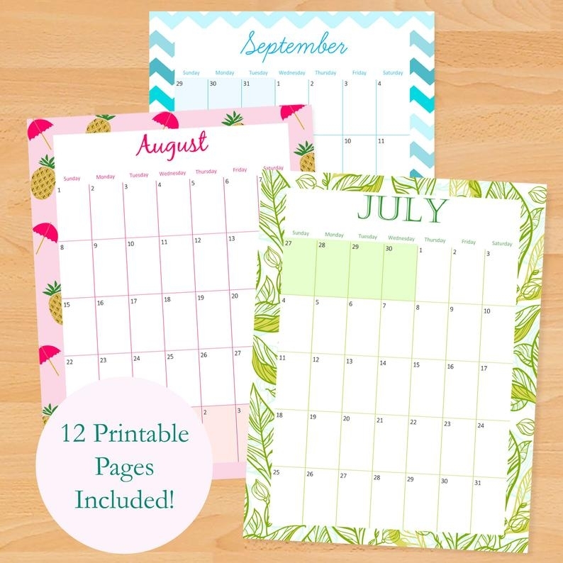 2021 2022 Printable Monthly Calendar 2021 2022 Printable