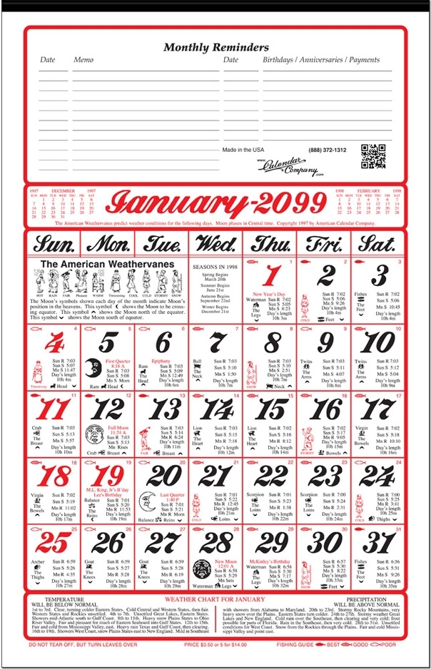 2021 American Original Almanac Calendar: Calendar Company