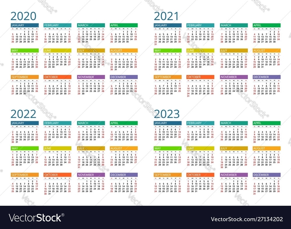 2021 And 2022 And 2023 Calendar Printable - Calendar