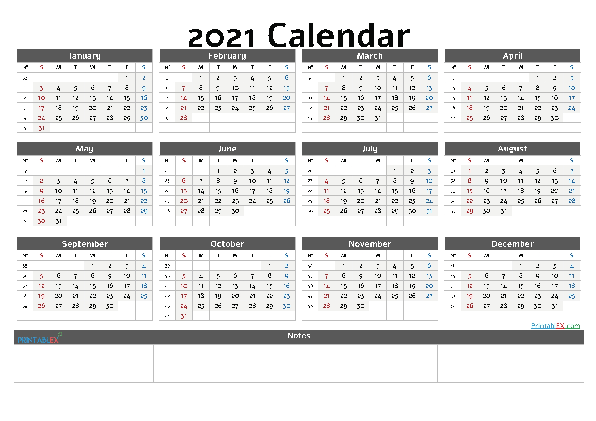 2021 Calendar In Weeks | Calendar 2021