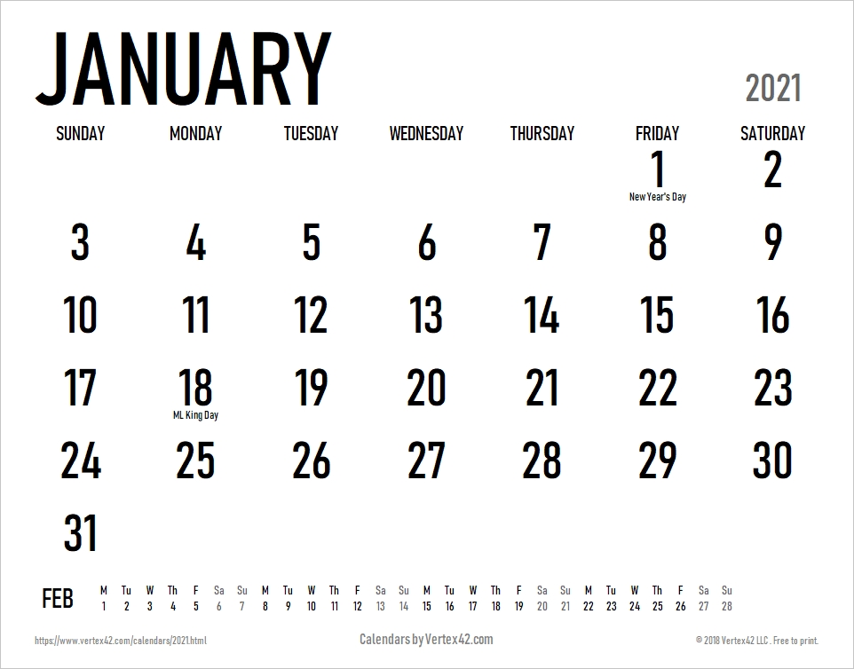 2021 Calendar Templates And Images