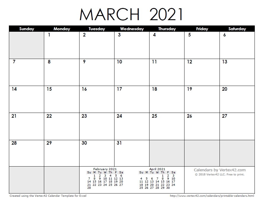 2021 Calendar Templates And Images | Calendar Printables
