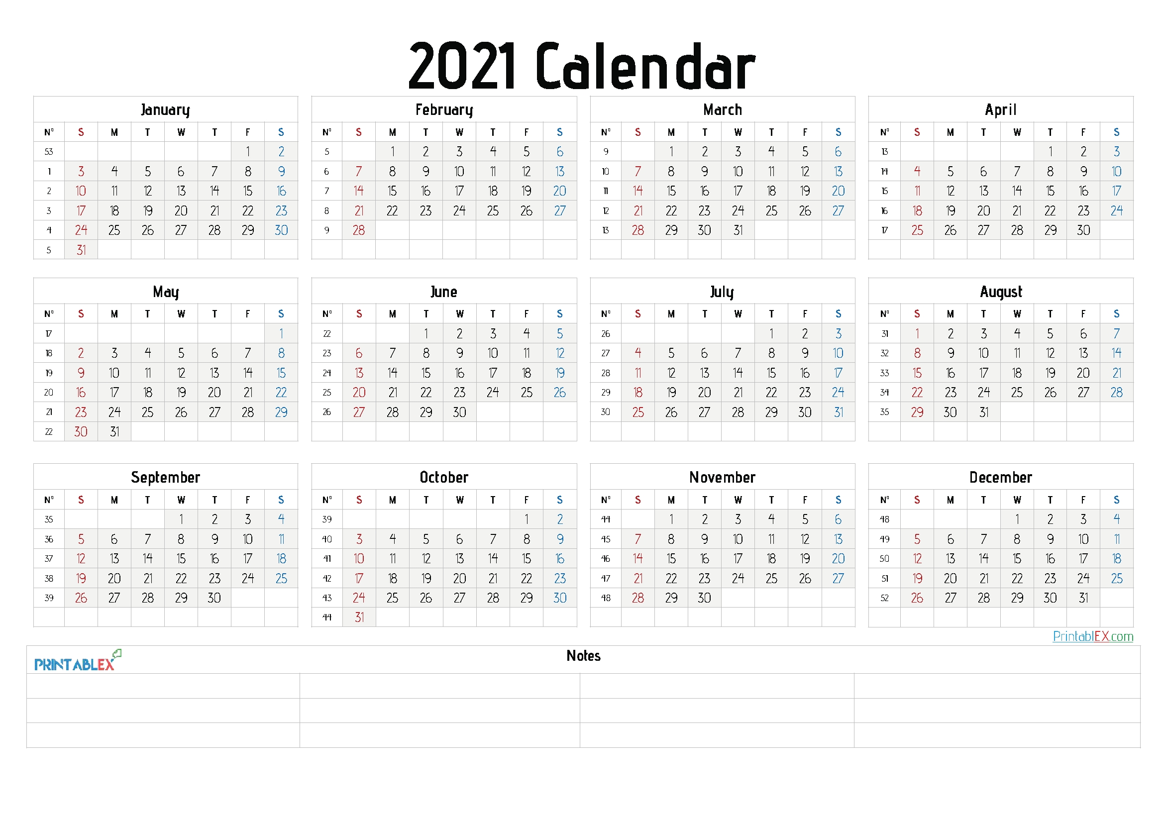 2021 Calendar Templates Editableword / Free Google