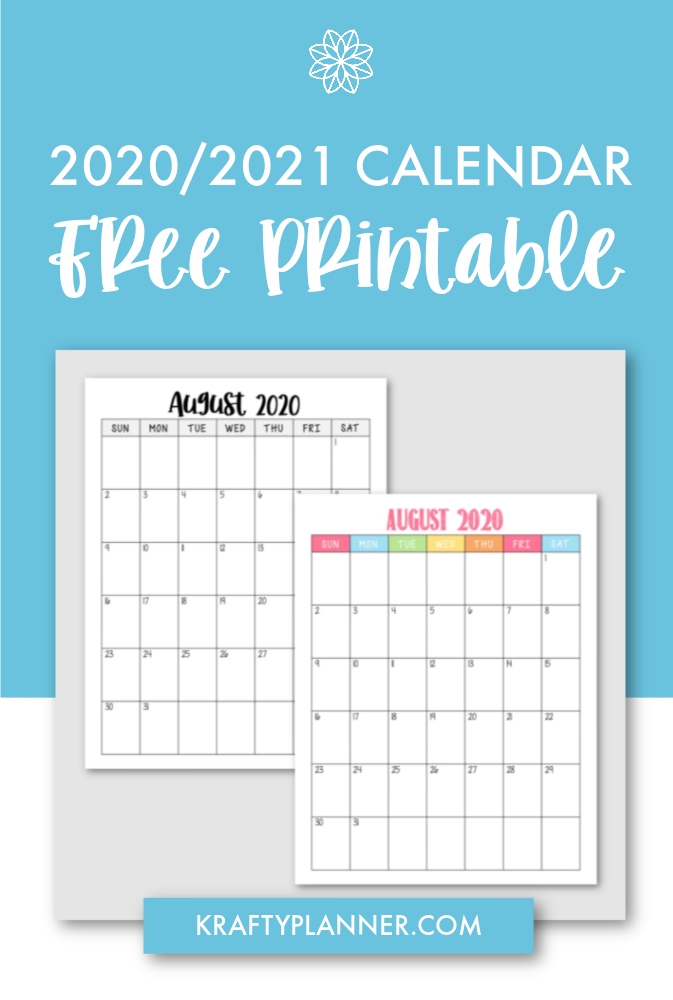 2021 Calendar With Week Number Printable Free - 2021