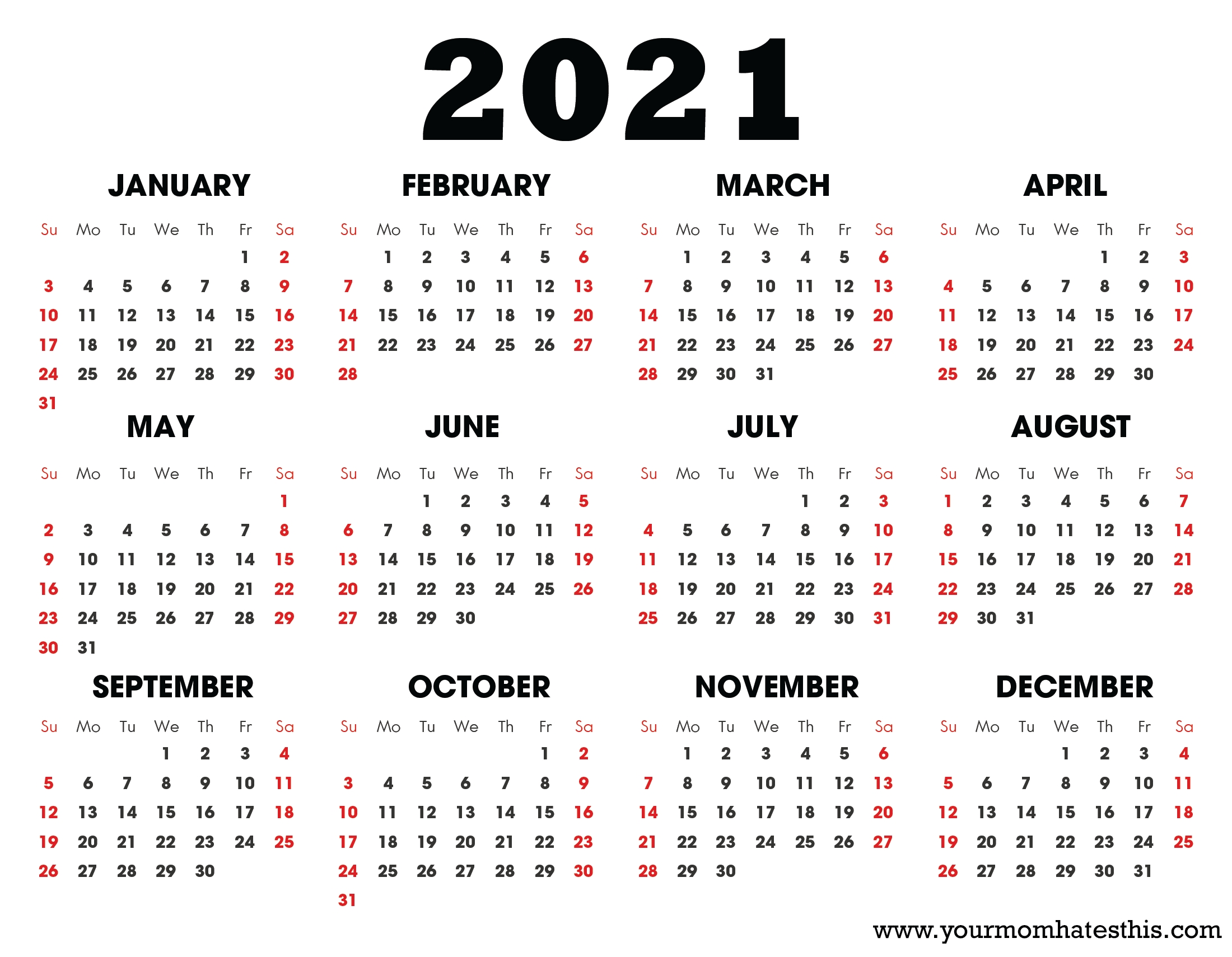2021 Calendars For Business - 4K Images
