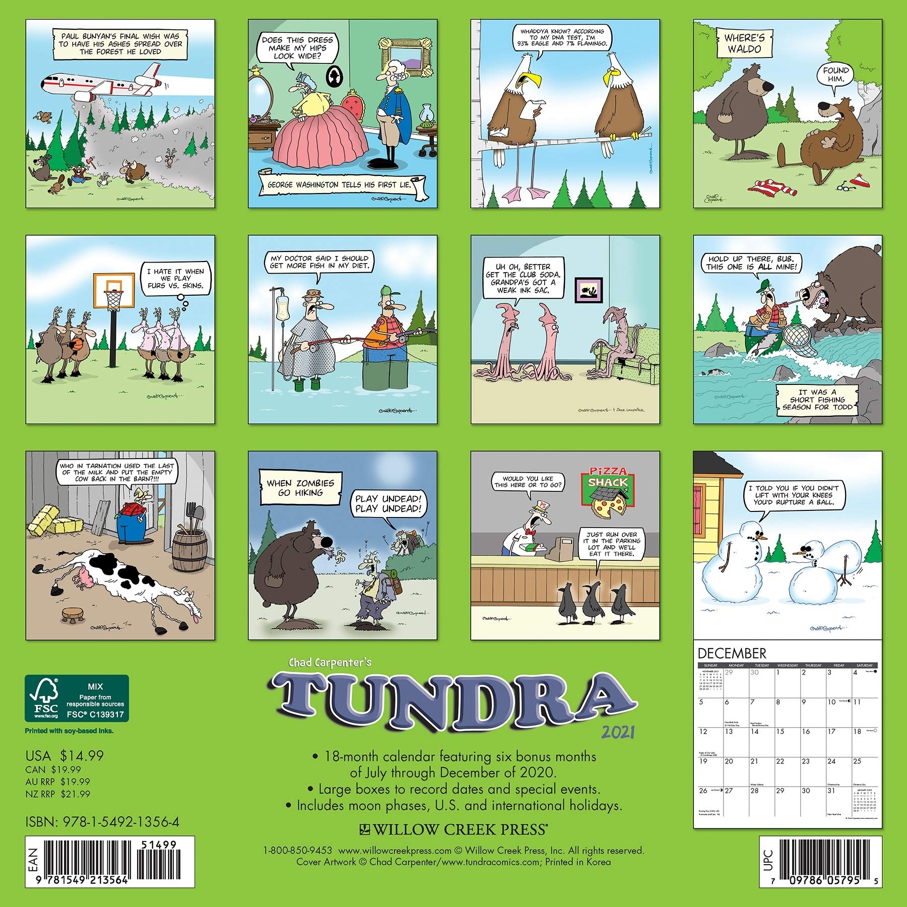 2021 Tundra Wall Calendar | Tundra Comics