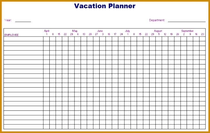 3 Employee Holiday Planner Template | Fabtemplatez