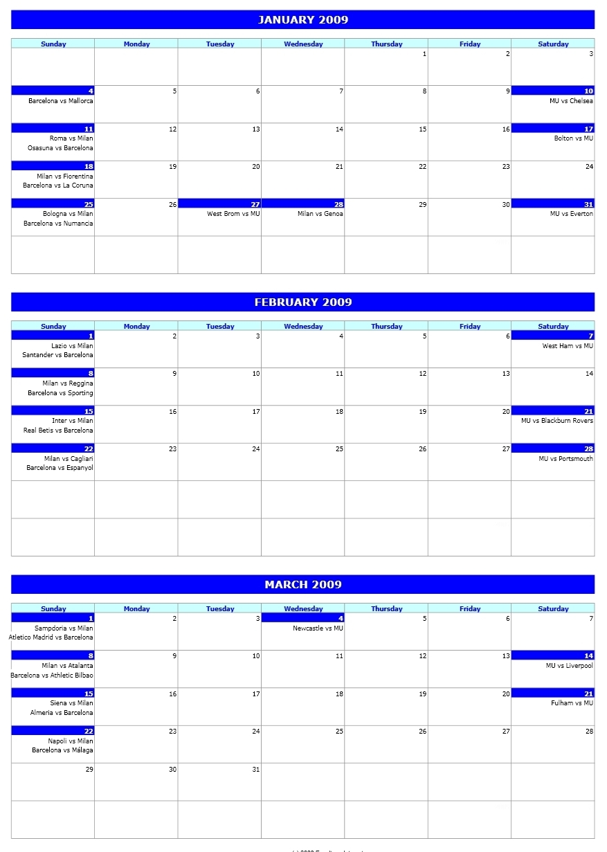 3 Month Printable Excel Calendar | Example Calendar Printable