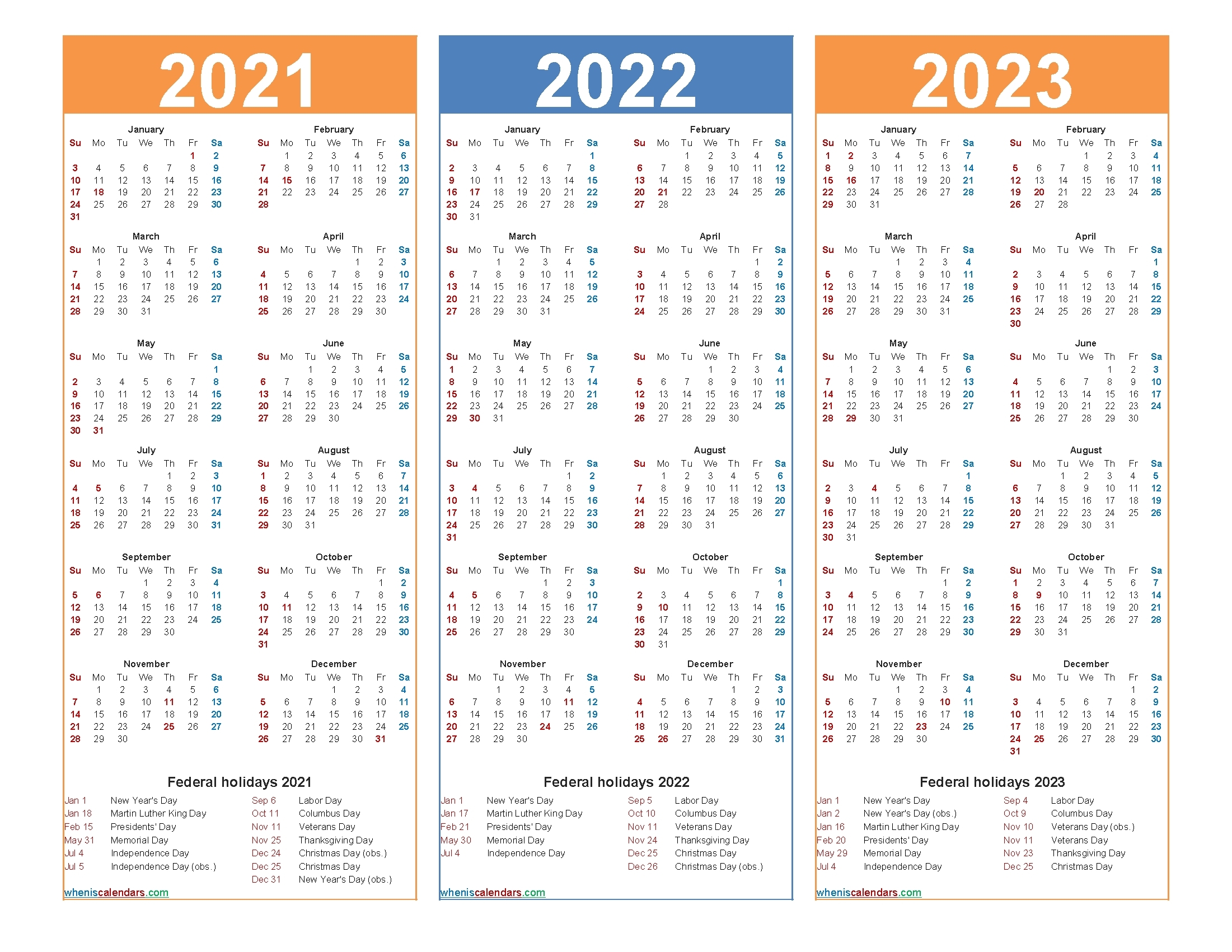 Three Village Calendar 2025 Printable 