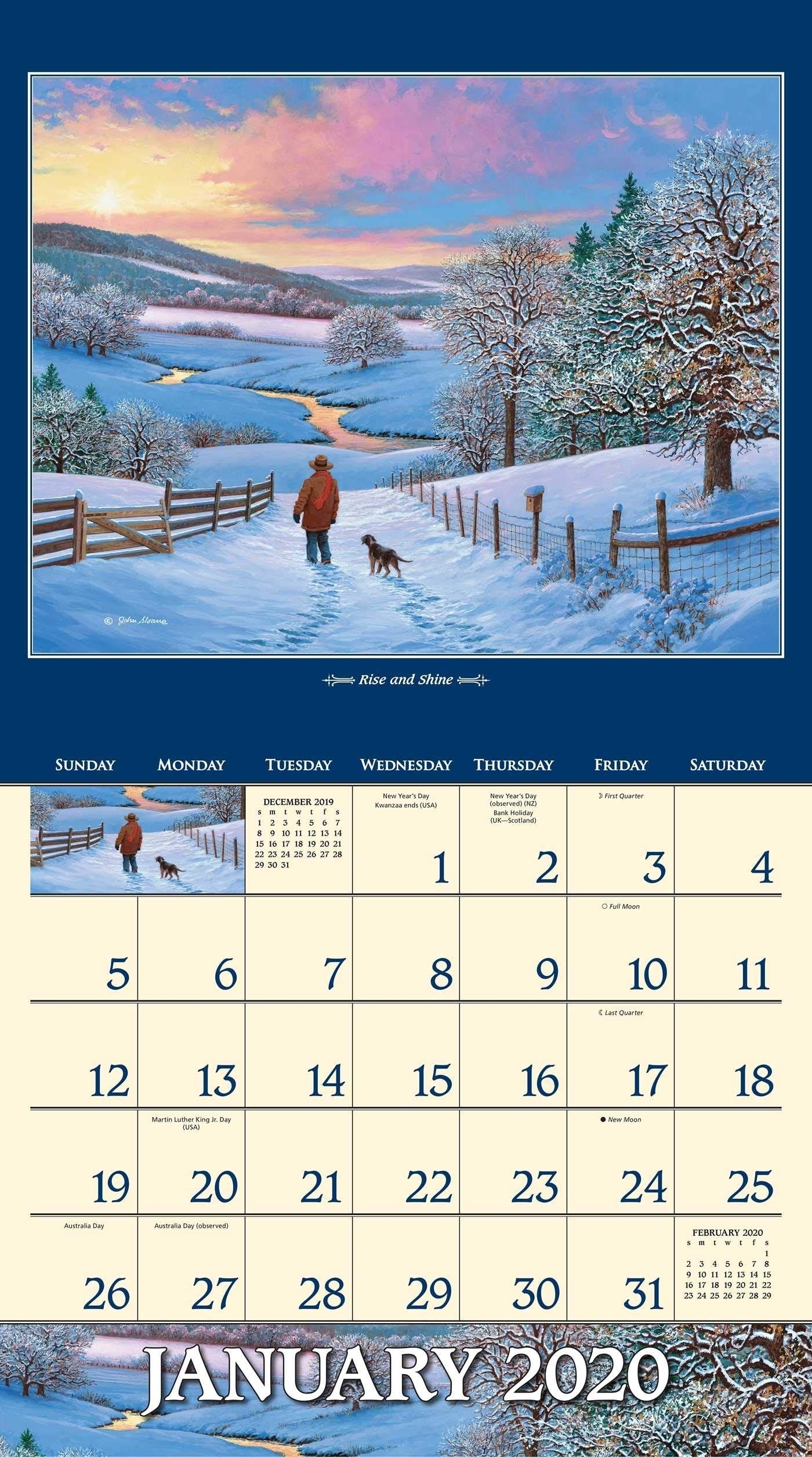 4 Seasons Calendar 2020 | Month Calendar Printable