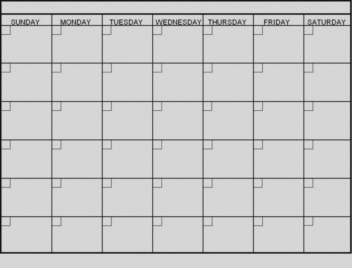 6 Week Blank Calendar Printable | Blank Calendar Template