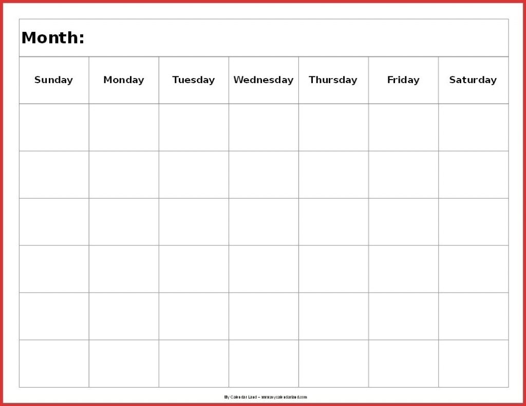 6 Week Blank Schedule - Calendar Template 2021