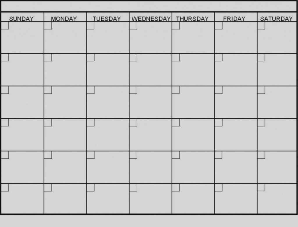 6 Week Calendar Templates - Calendar Template 2021