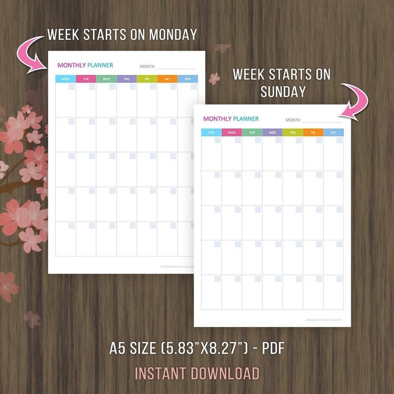 undated calendar printanle free month calendar printable