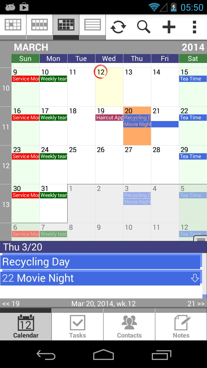 Android Calendar