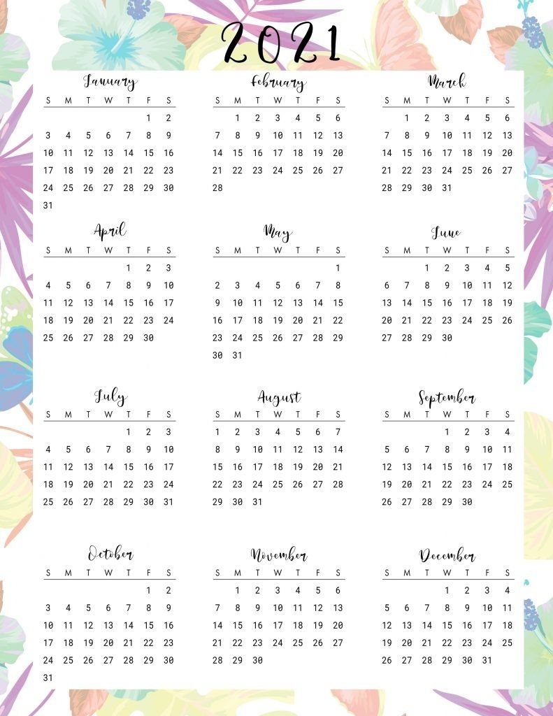 Beautiful Floral Daily Planner Printables With Calendar