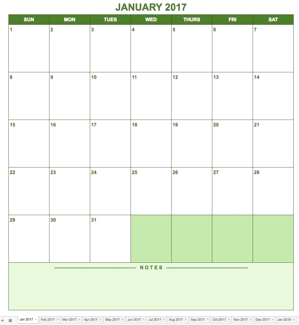 Calendar Template Google Drive | Example Calendar Printable