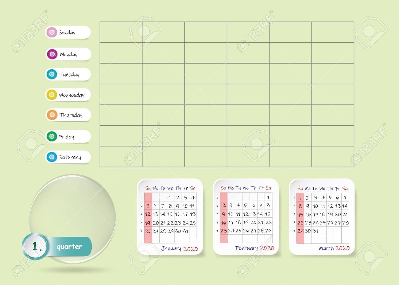 Calendar Week Chart 2020 | Month Calendar Printable