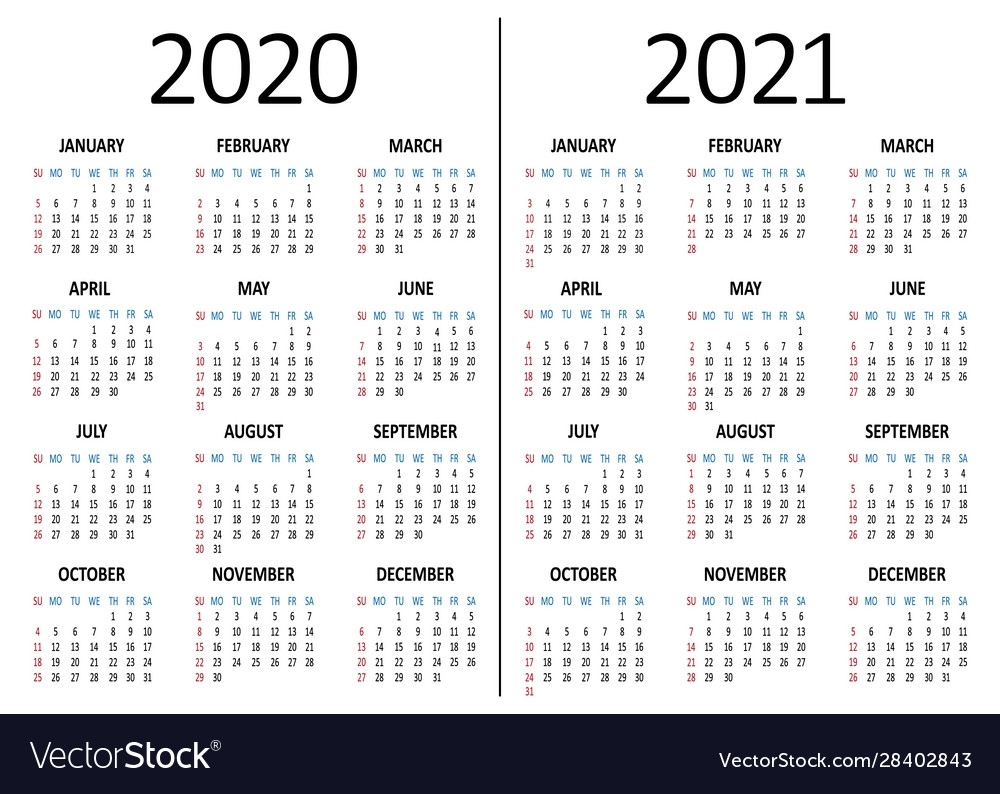 Calendar Weeks 2020 And 2021 | 2022 Calendar