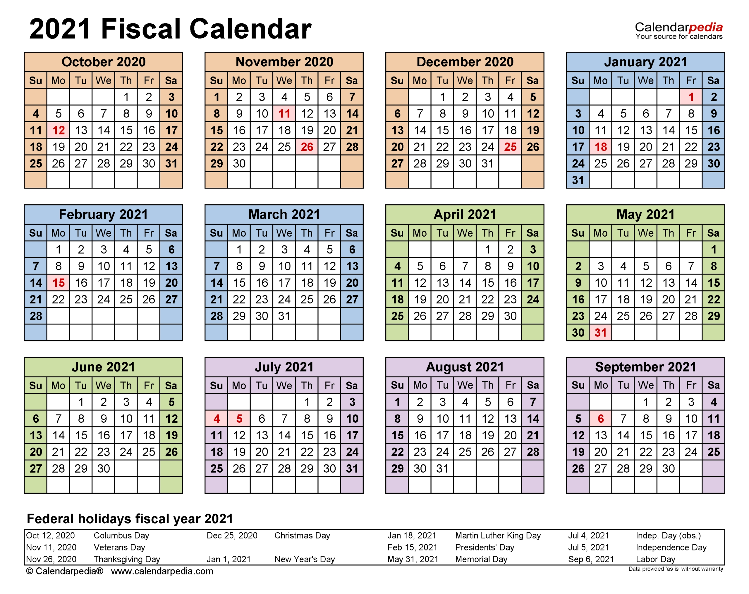 Calendar Year Quarters 2021 | Calendar Printables Free