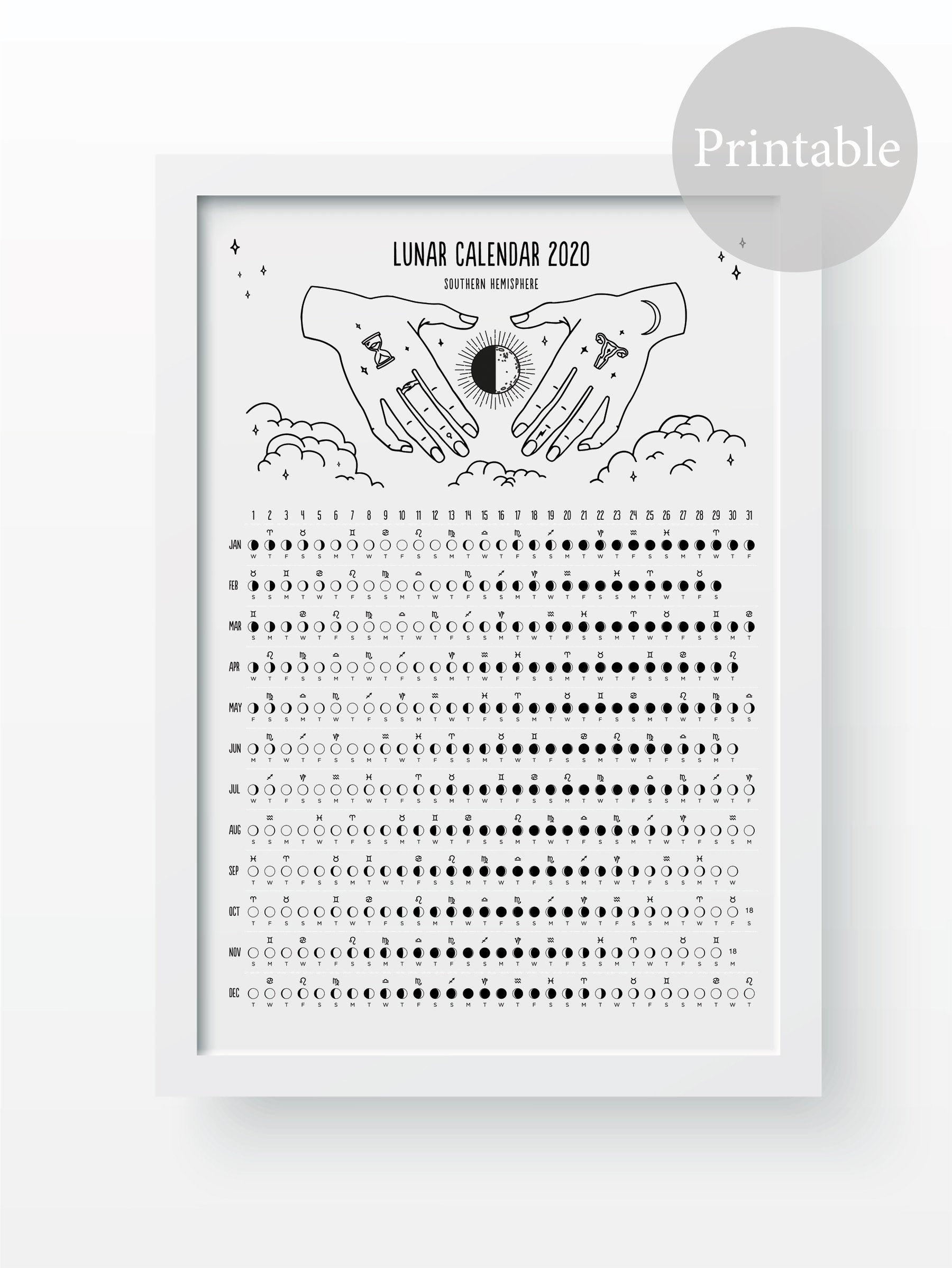 Calender 2021 With The Zodiac Signs On It | Month Calendar