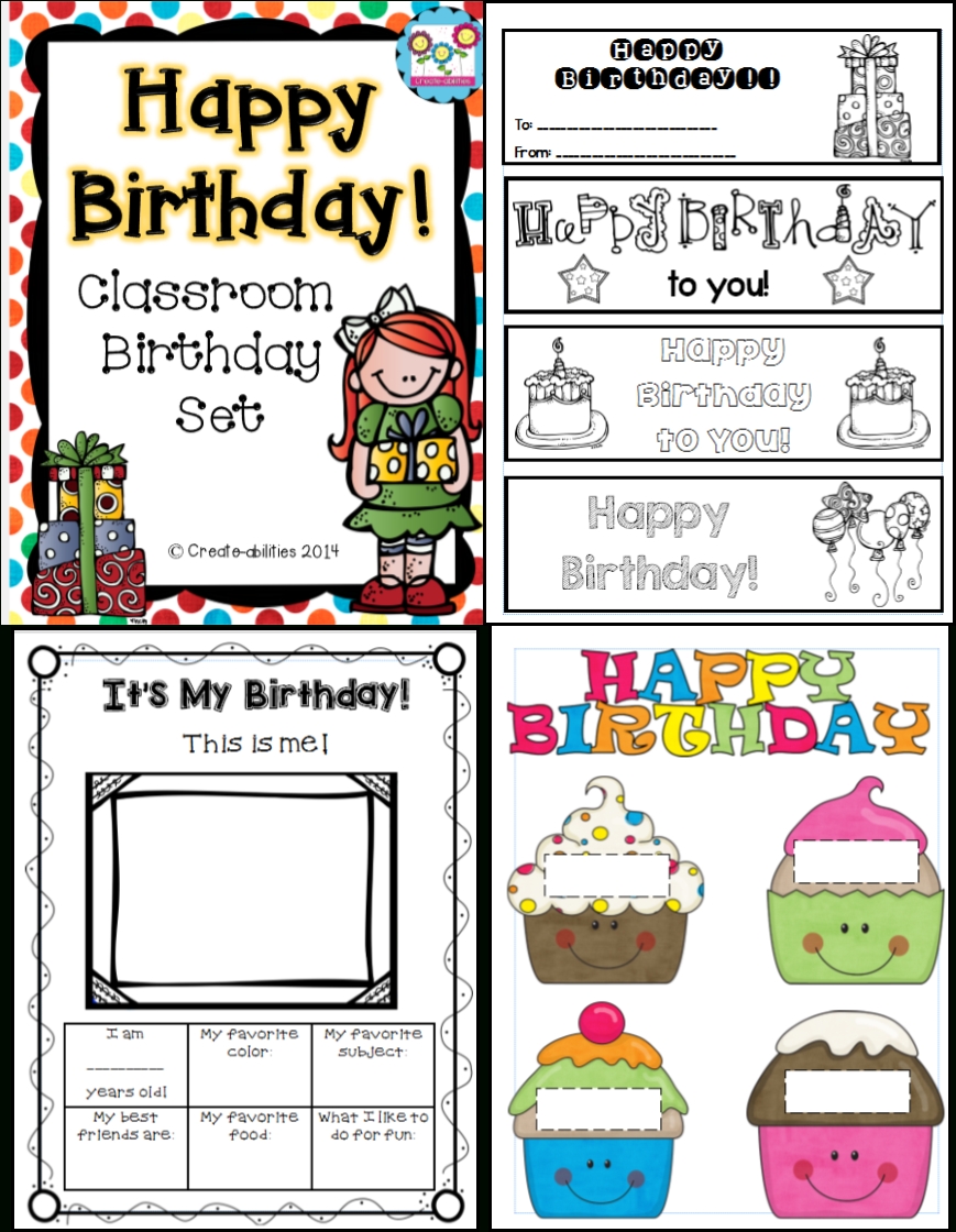 Classroom Birthday Set | Classroom Birthday, Classroom