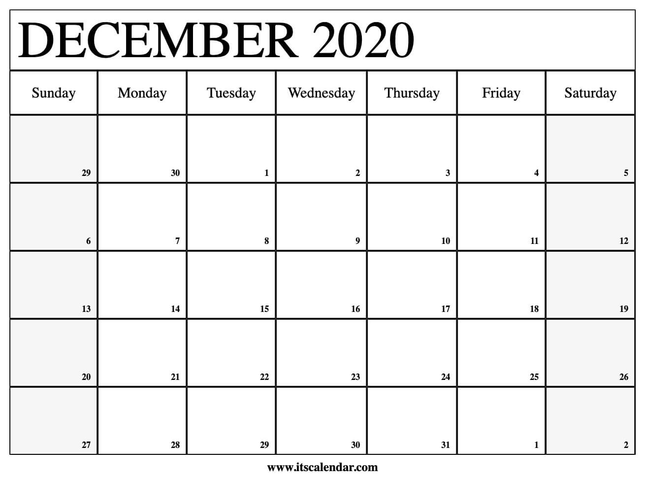 Collect November And December 2020 Calendar Festive