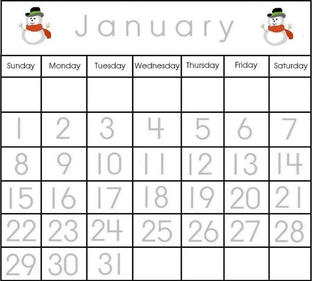 Effective Calendar Numbers 1 31 Printable | Get Your