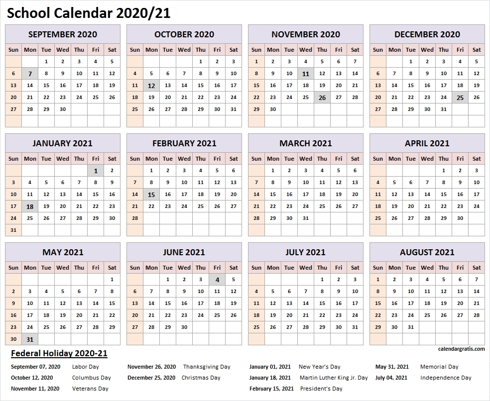 Effective Printable Quarter Calendar 2021 Lesson Plans
