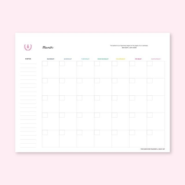 Free Printable Calendars Undated Month Calendar Printable