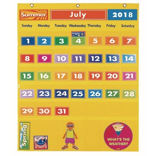 Excellerations® Classroom Calendar &amp; Weather Pocket Chart
