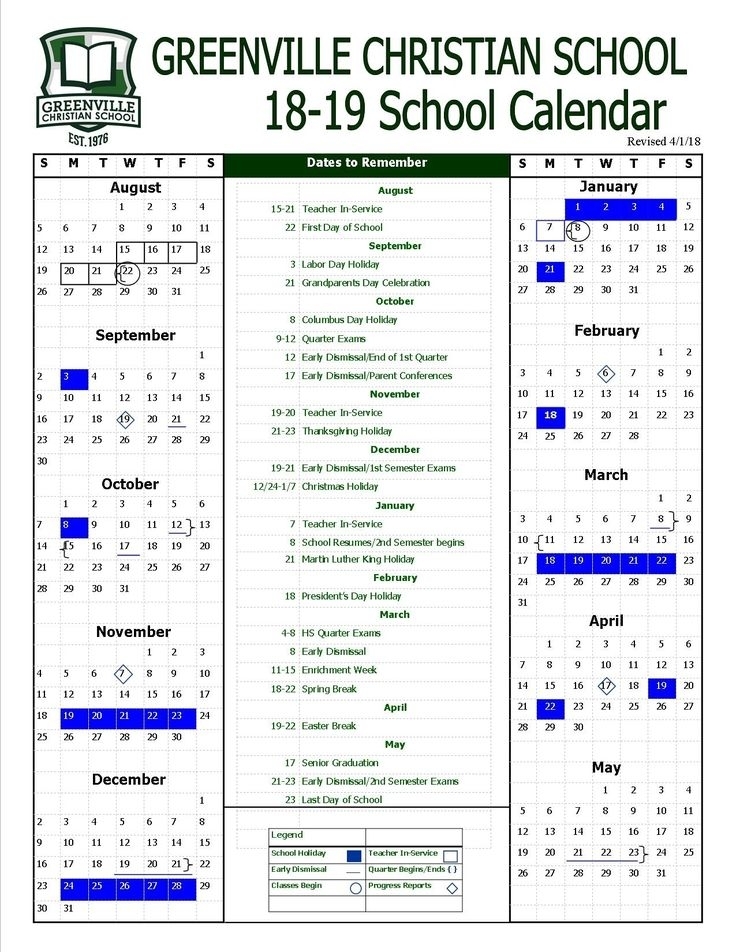 Extraordinary School Calendar Greenville Sc | School