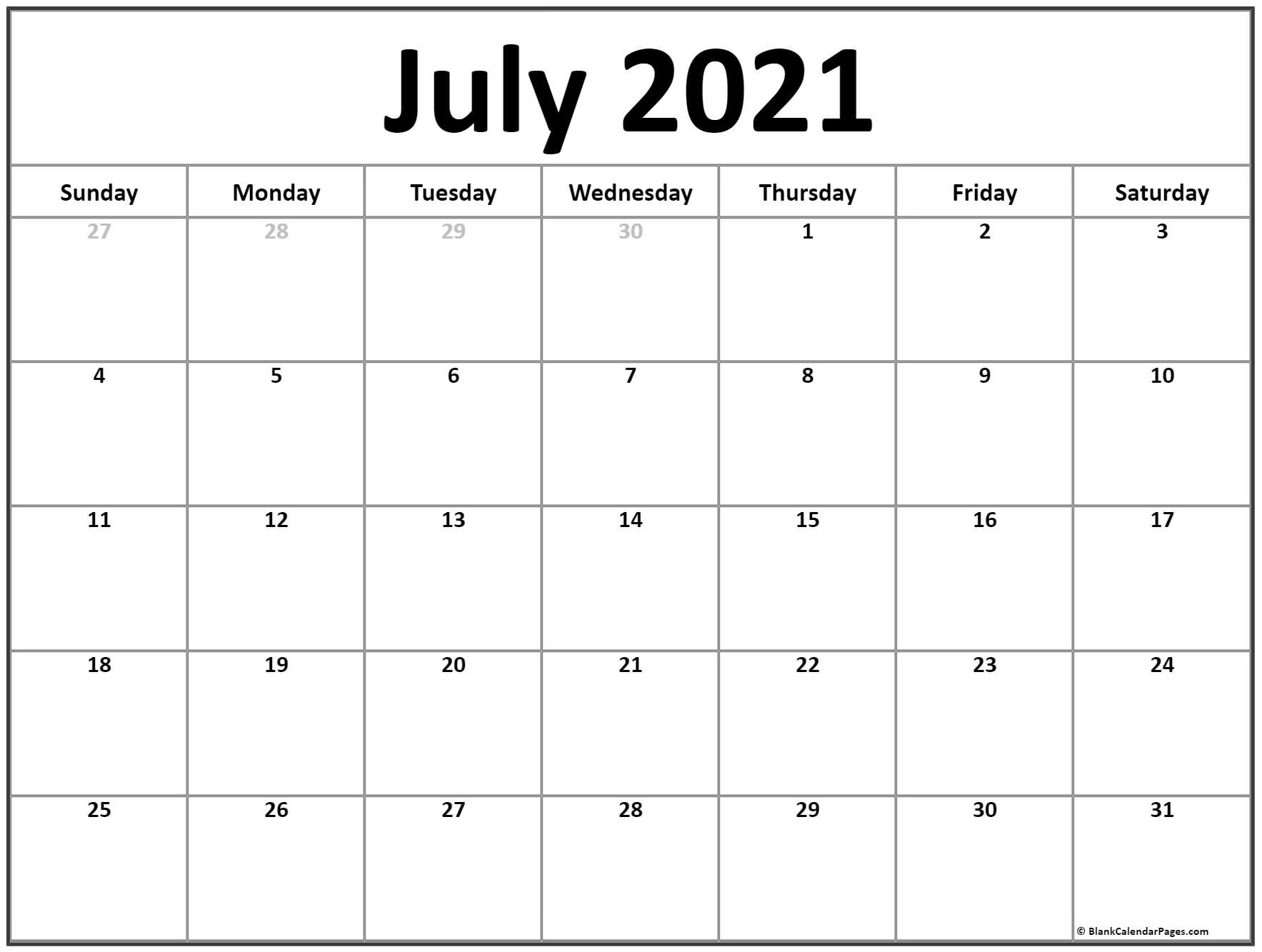Fill Andprint A Calendar 2021 | Calendar Printables Free Blank