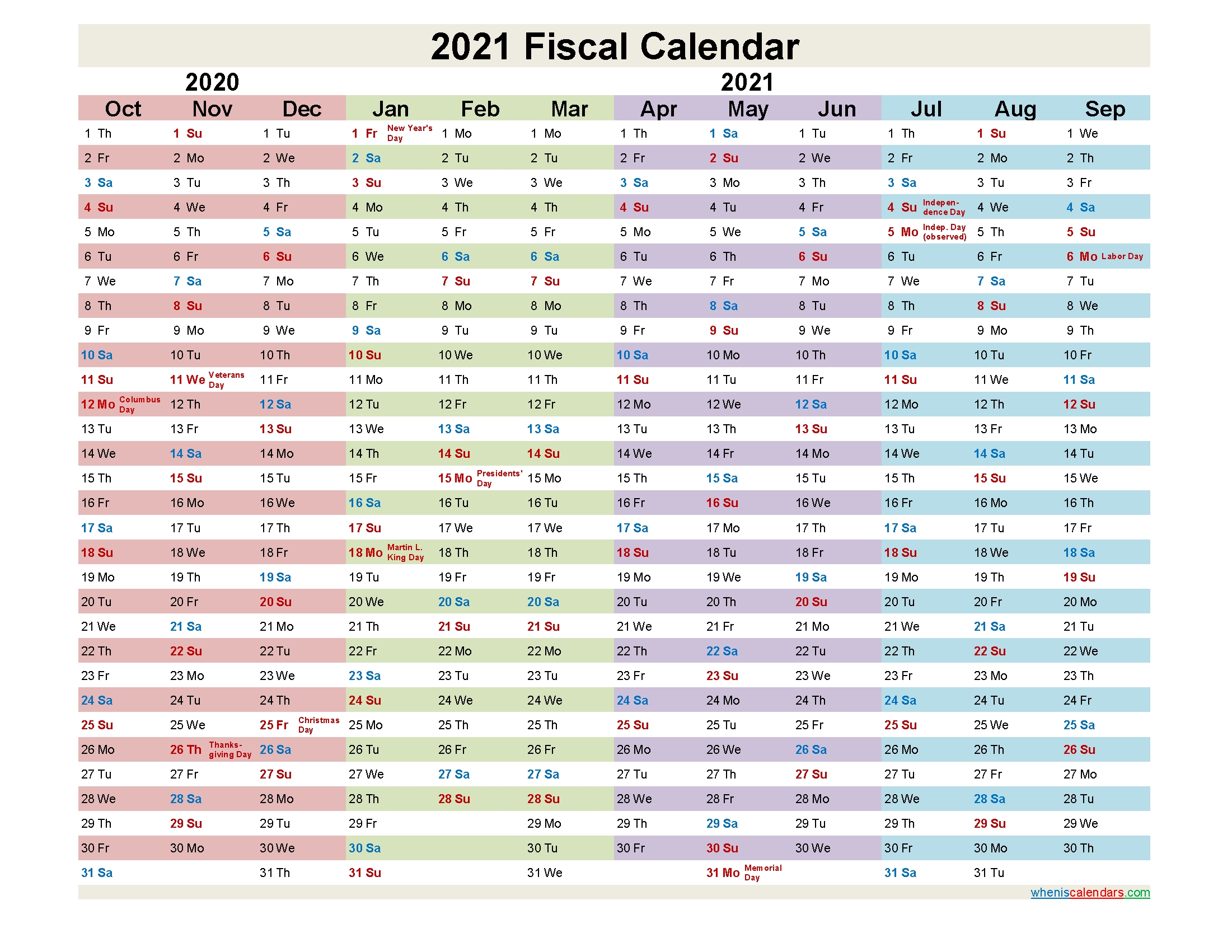 What Months Is Quarter 2021 Month Calendar Printable 6170