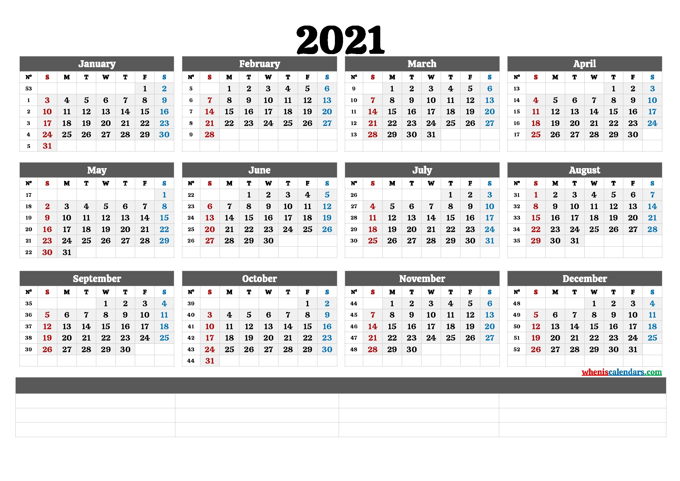 Free Editable Weekly 2021 Calendar / Weekly Calendar 2021