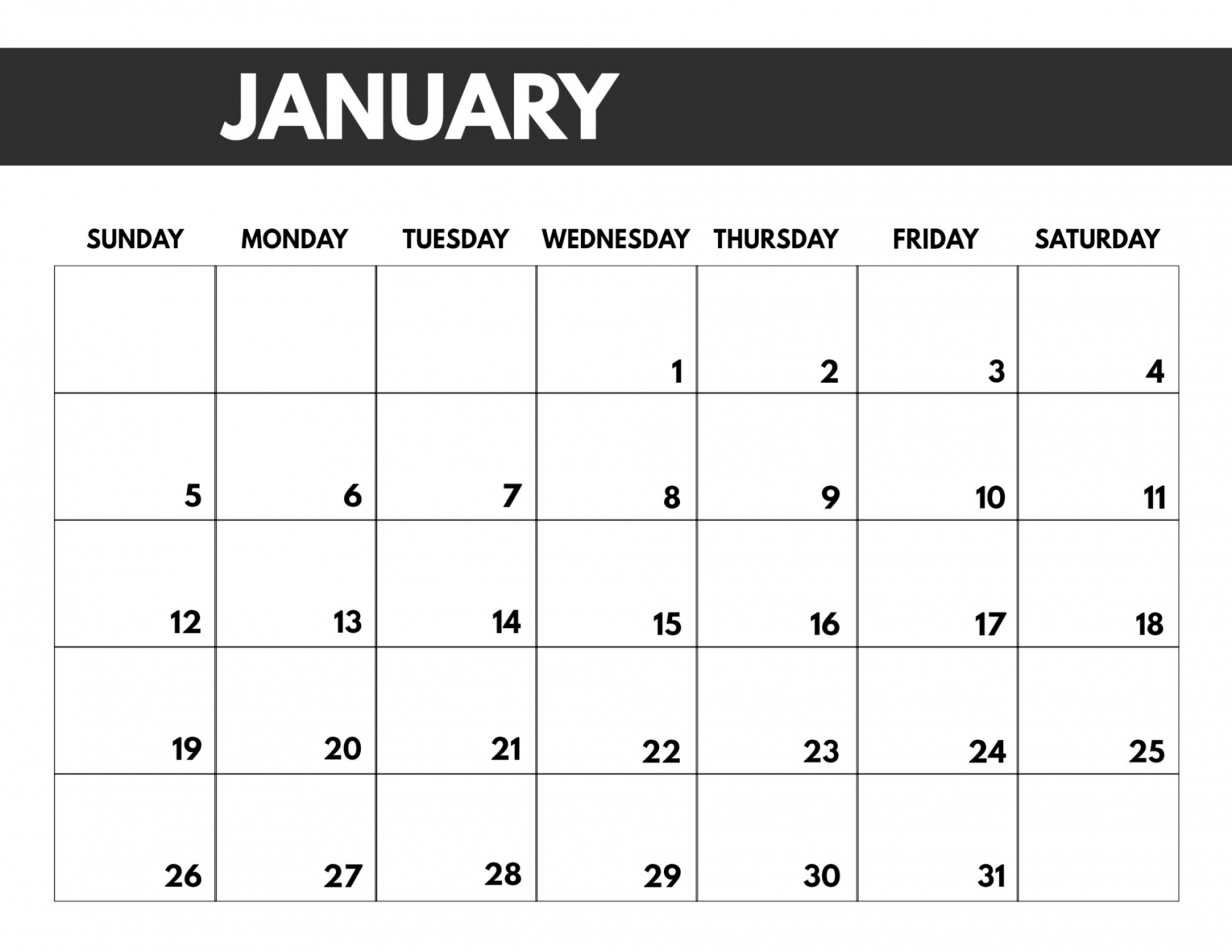 Free Printable 2020 Monthly Calendar Pages