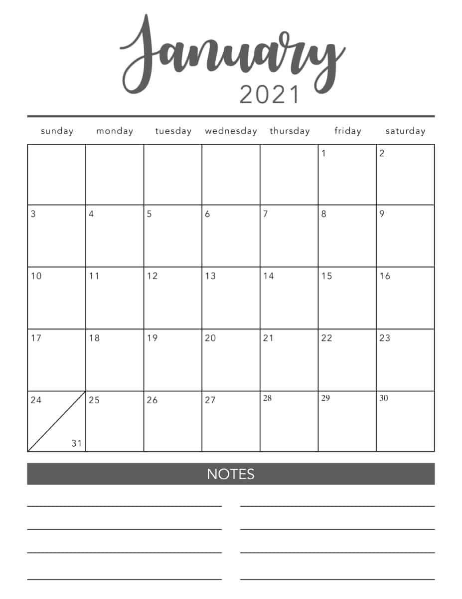 Free Printable 2021 Monthly Calendar With Holidays Imom