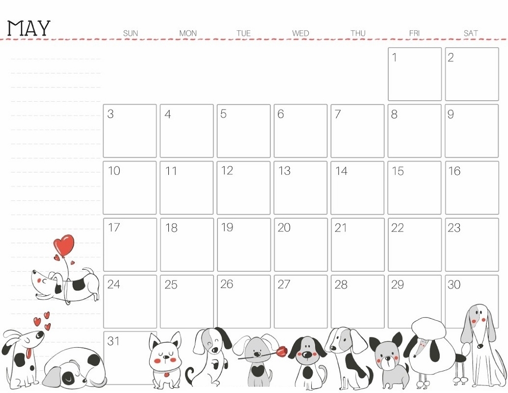 Free Printable Calendar Cute | Ten Free Printable Calendar