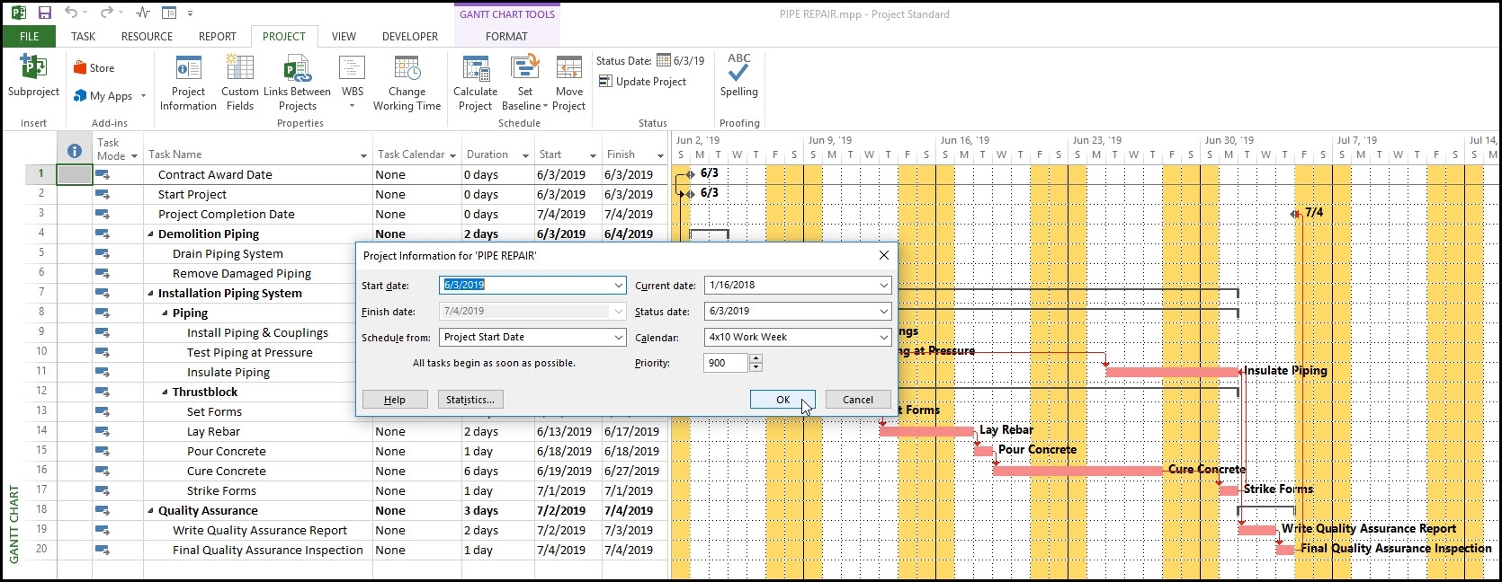 How To Assign A Task Calendar In Microsoft Project