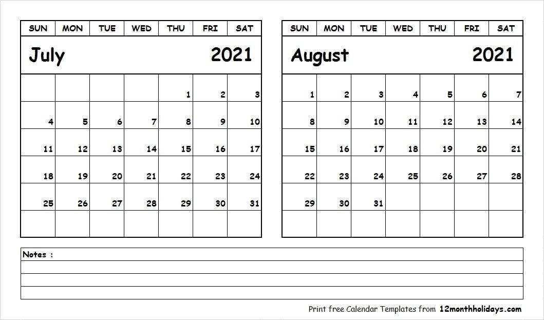 July 2021 Calendar Word | Qualads